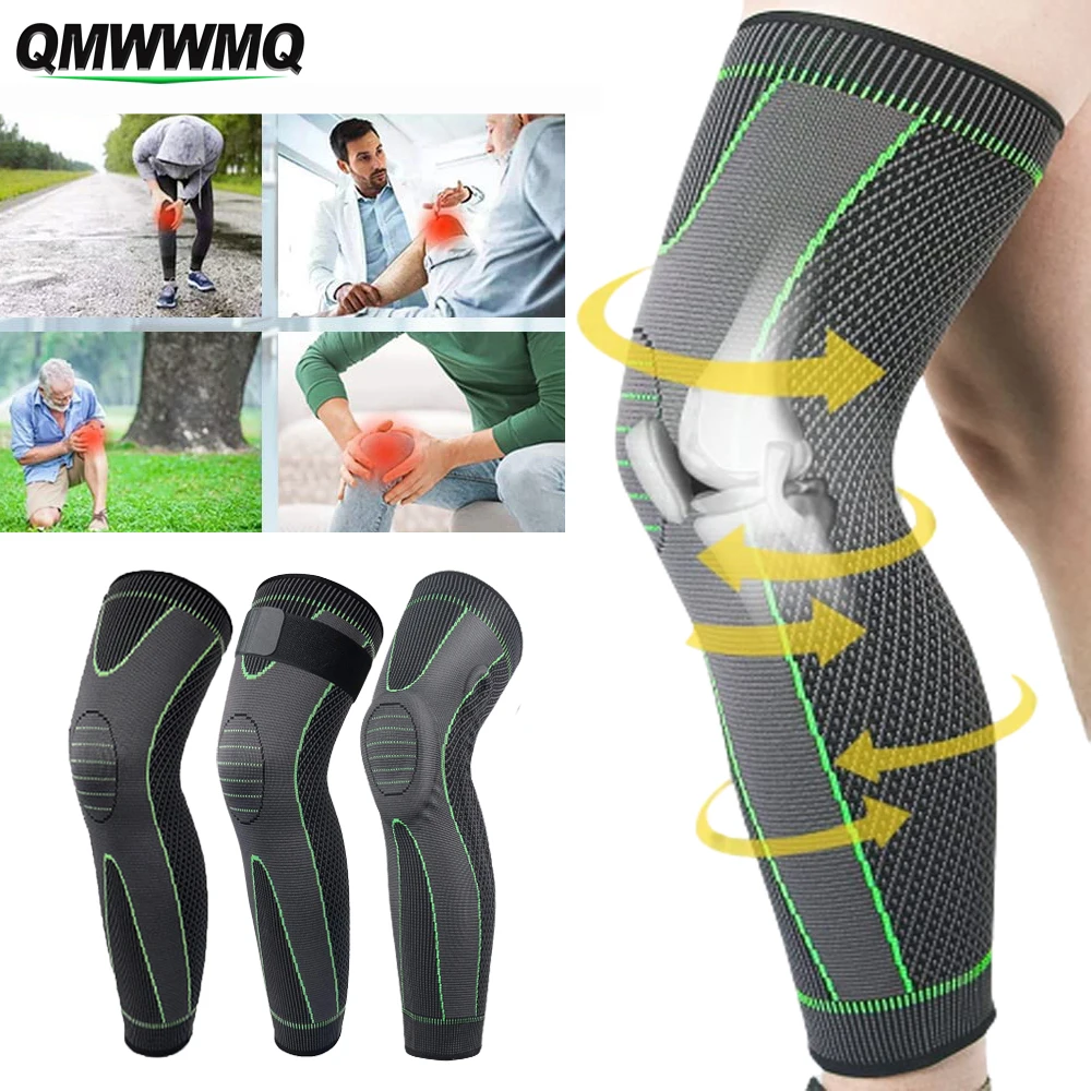 1Pcs Full Leg Sleeves Long Compression Leg Sleeve Knee Sleeves Protect Leg,for Arthritis,Reduce Varicose Veins & Swelling of Leg