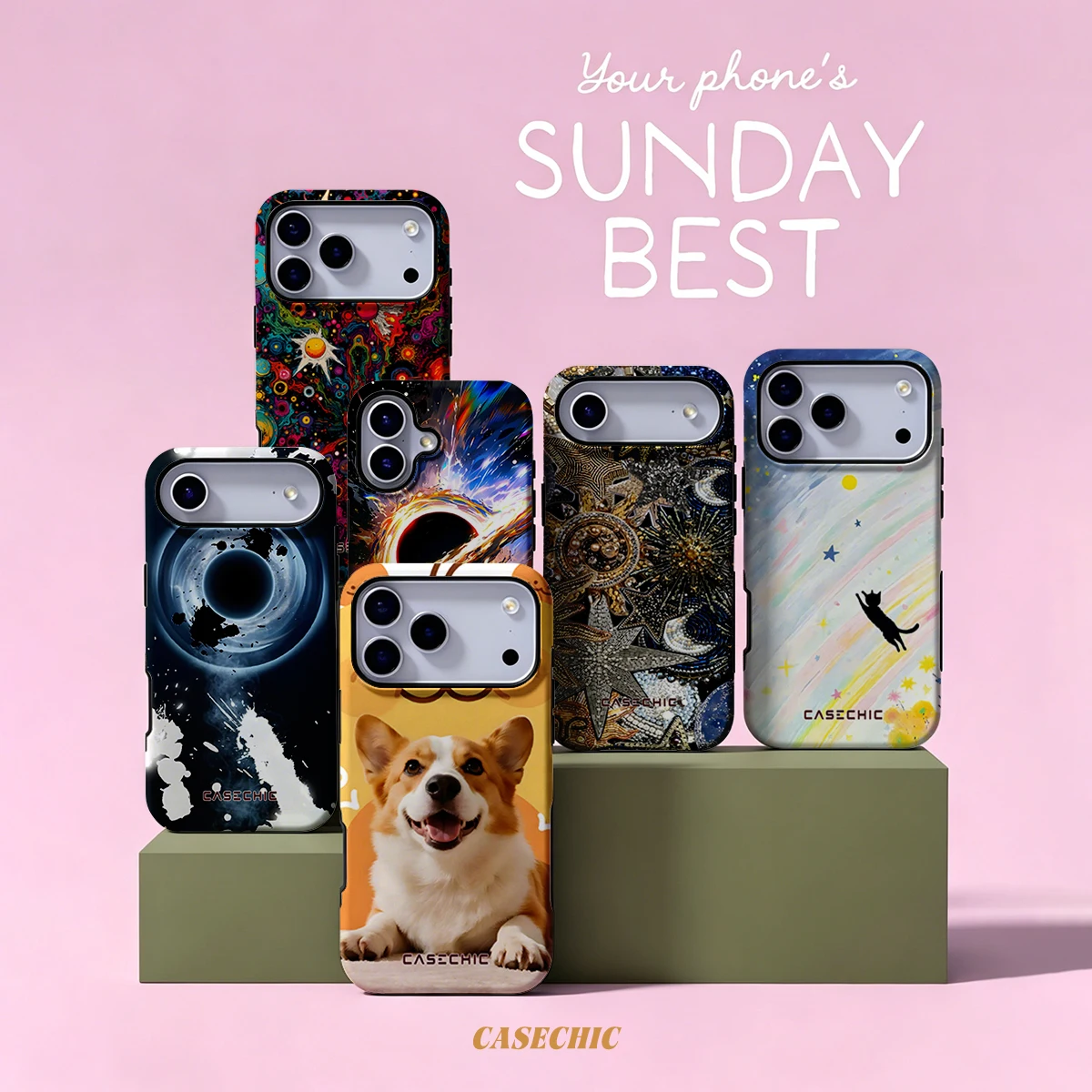 Corgi with Tiger Accent Case for Samsung Galaxy S26 S25 S24 S23 Ultra Drop Resistant Glossy Dual-Layer Cover CaseChic