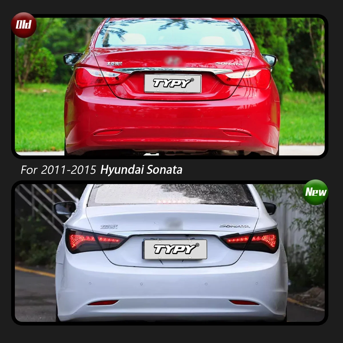 

Автомобильные фары TYPY для Hyundai Sonata, задний фонарь 2011-2015, светодиодный задний фонарь для проектора, дневные ходовые огни, автомобильные аксессуары