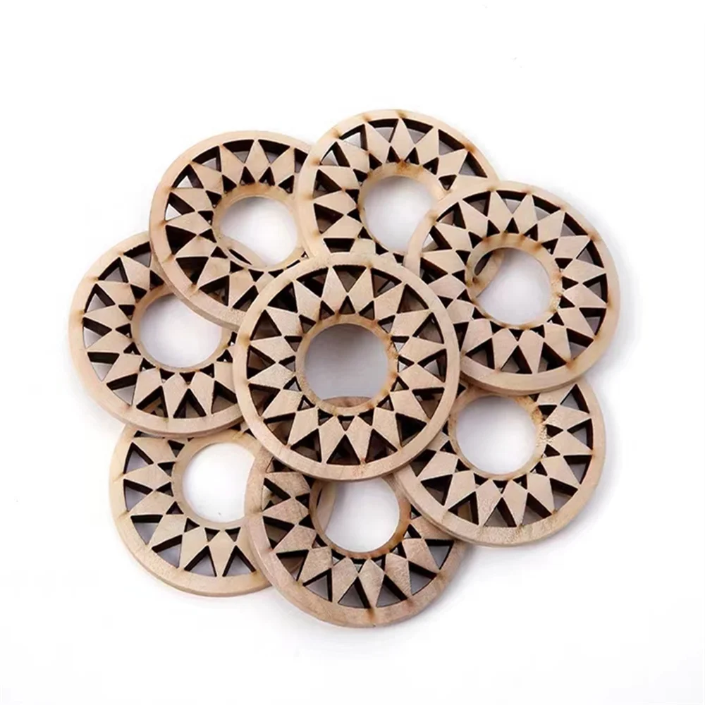 Wooden Crafts Hollow Sunflower Base Home Decoration Wooden Base Decoration Crystal Ball