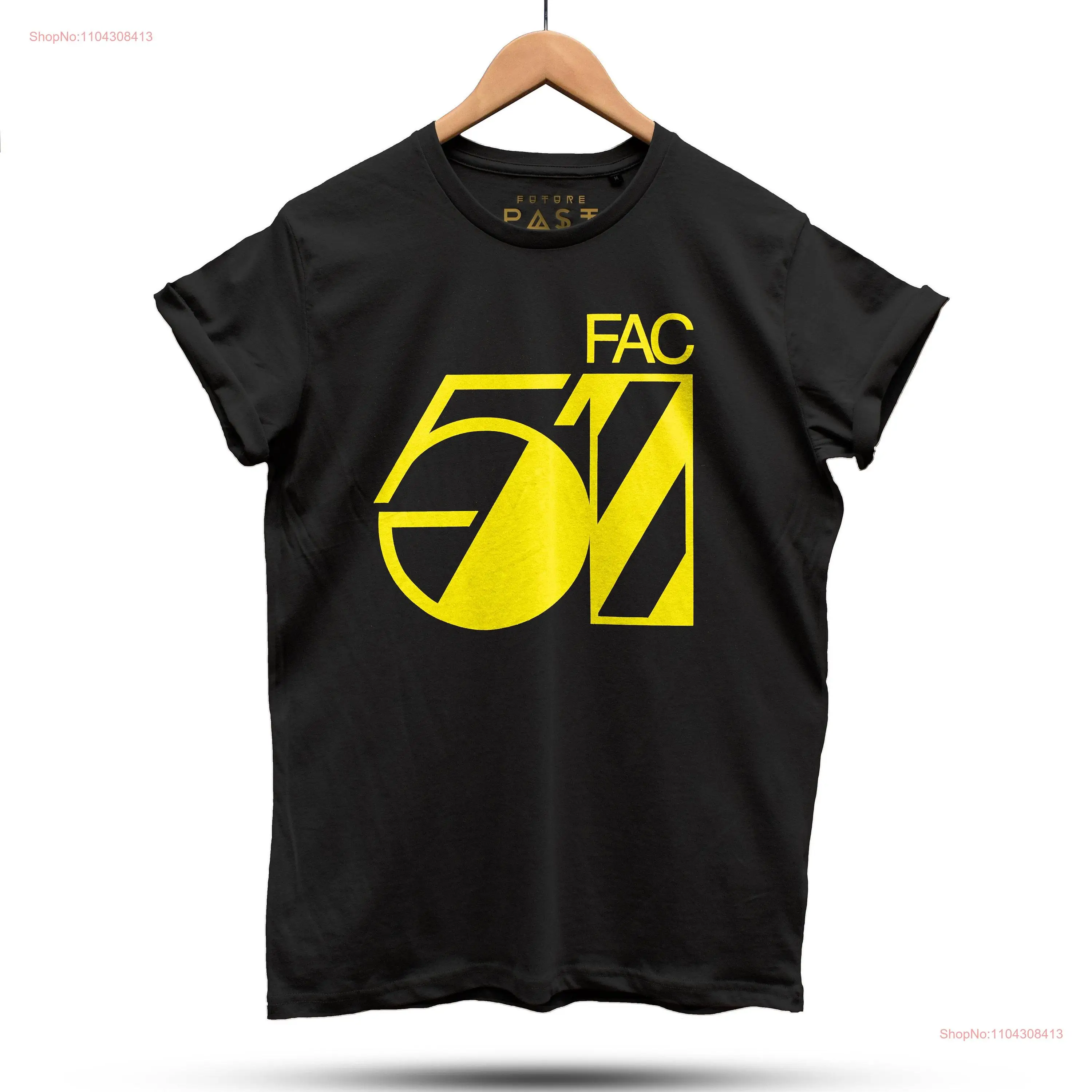 Official Hacienda FAC51 Studio T Shirt Black long or short sleeves