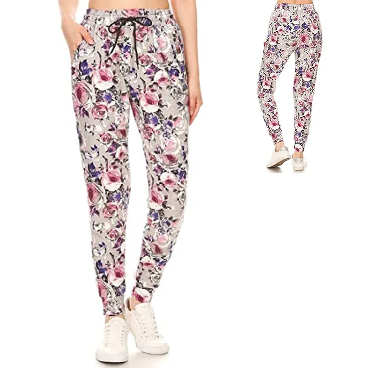 

2022 European And American Women's Clothing Loose Gradient Color Printing Yoga Wide-leg Sports Trousers