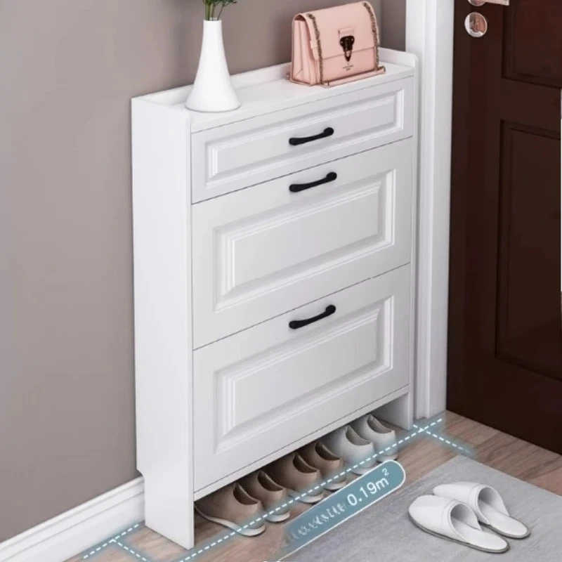 European Shelves Shoe Racks Cabinet Modern Nordic Designer Storage Shoe Cabinet Luxury Wooden Schuhschrank Home Furnitures