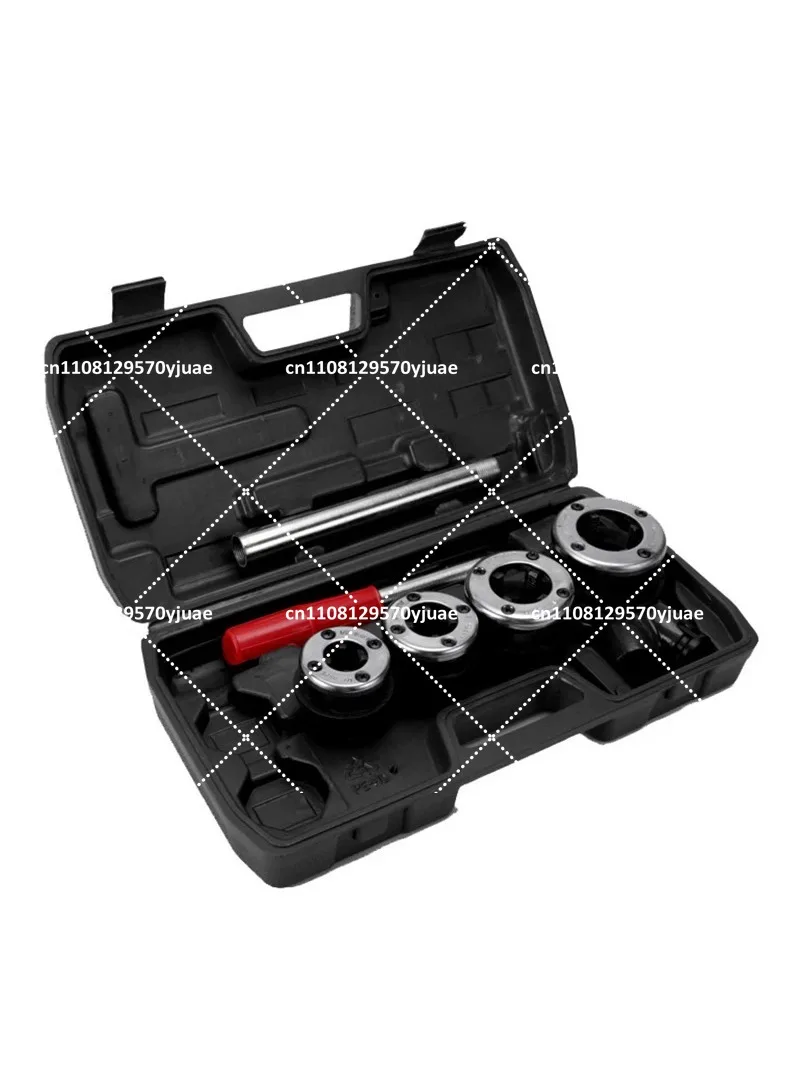 4 Point 1 Inch Manual Pipe Threading Machine with Reamer Wrench for Galvanized Steel