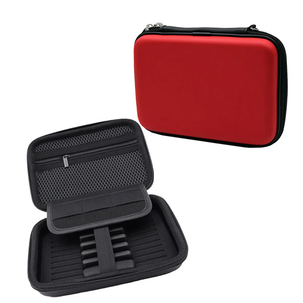

Professional Darts Organizer Bag Hard EVA Case For Steel Soft Tip Darts Equipment Storage With Mesh Pockets Red