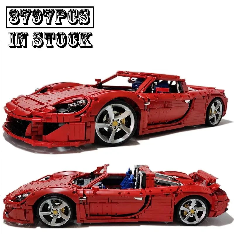 New Testarossa 1:8 Scale MOC-131400 GT Supercar Racing Car Vehicle Sport Model Building Blocks Educational Toys Birthdays Gifts