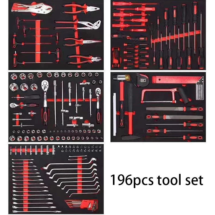 Tool Cabinet Trolley with Suspension Tool Kit with Rollers with Drawers 2024 Hot Sale