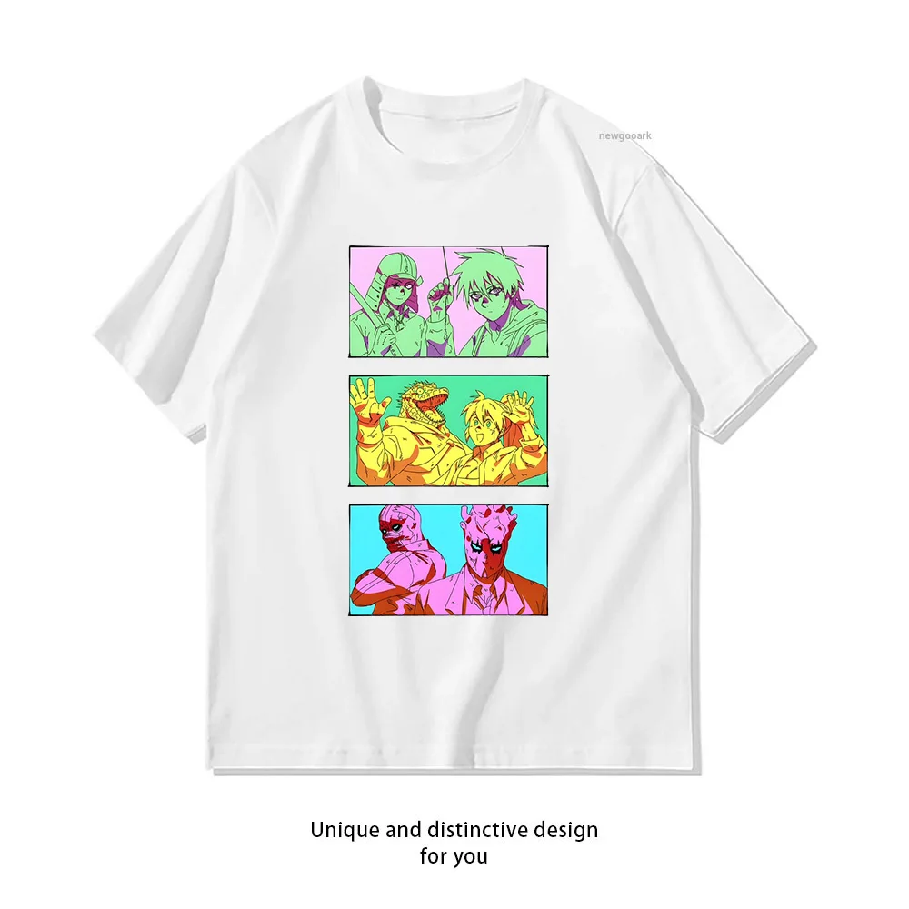 Dorohedoro Cast shirt woman man Casual cotton printed t shirts Adult streetwear camisetas tops tee Otaku Anime