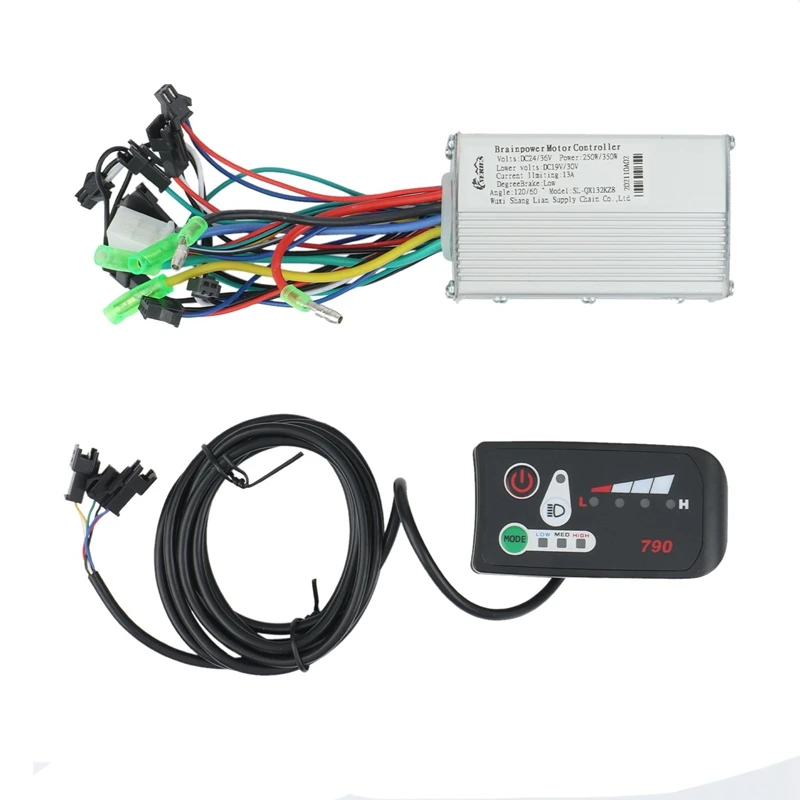 Controlador de Motor sin escobillas para bicicleta eléctrica, Panel de pantalla LED 250, Interruptor de velocidad, piezas de bicicleta eléctrica, 350W/790 W