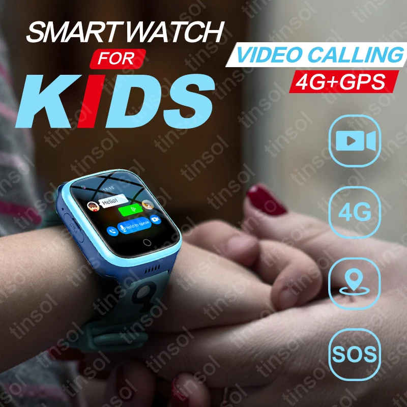 

4G Kids Smart Watch K9 Camera SOS GPS WIFI Video Call Waterproof Monitor Tracker Location LBS Baby Children Smartwatch 1000MAH