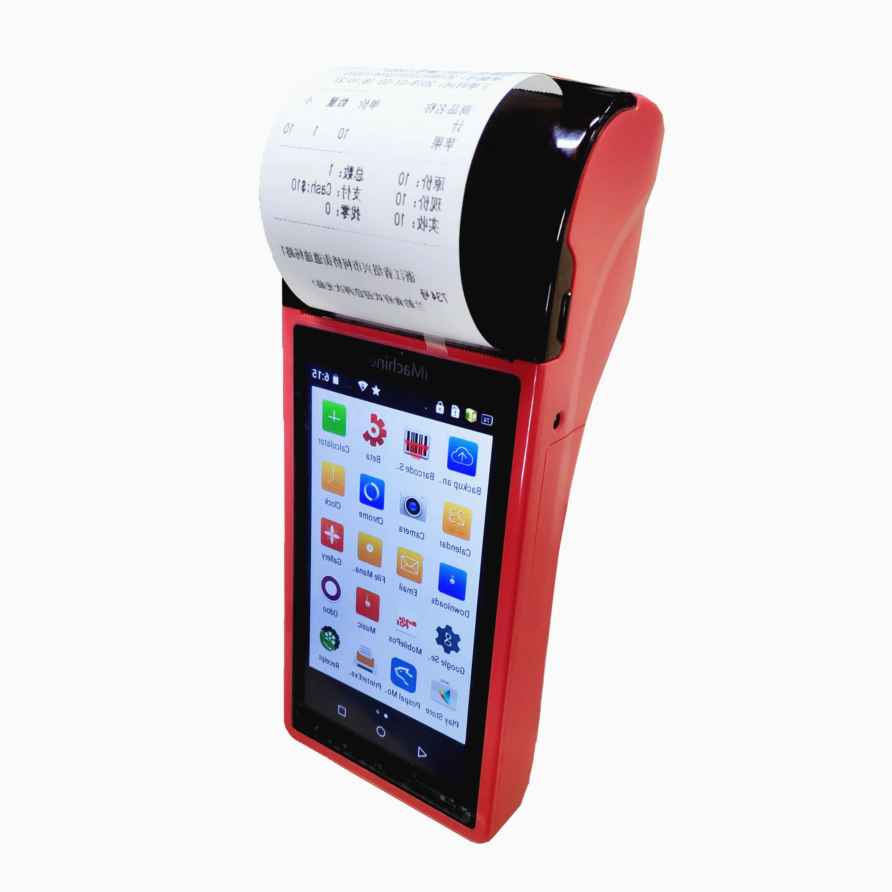 

Android Pos Device Portable Billing Handheld Terminal Mobile Touch Screen Pos with 58mm Printer for Retailers and Restaurants