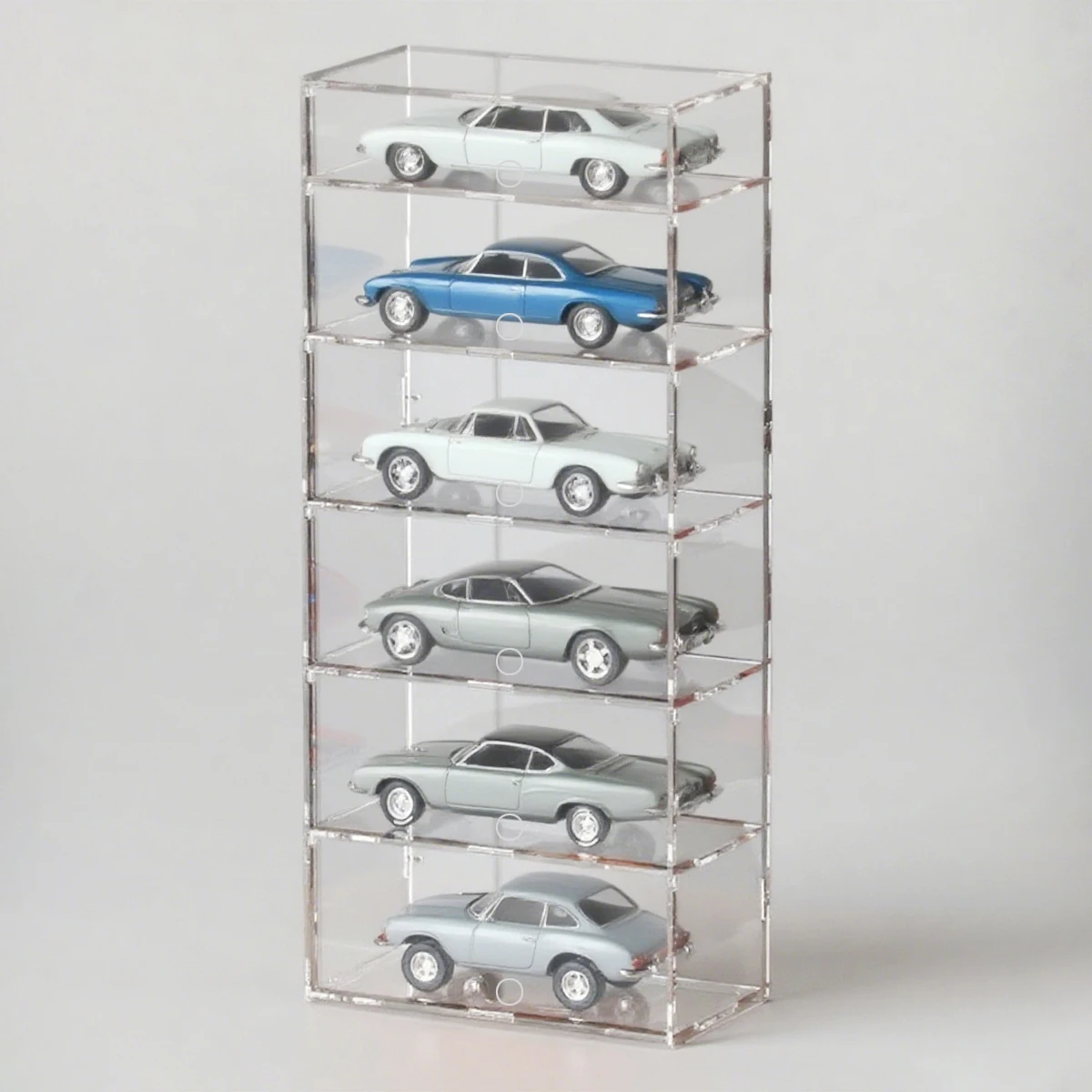 Transparente Mehrschichtige Acryl-Vitrine, Aufbewahrungsbox für Modellautos, Figuren und Sammlerstücke – Detail 3