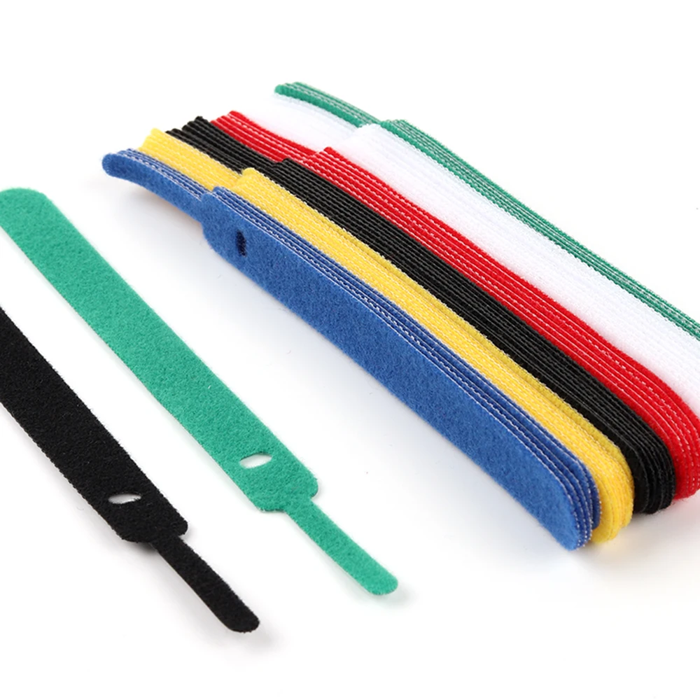 Needle Type Cable ties 100PCS Color Straps Fastening Loop Hook Loop Wrap Zip,Winder Management，For Complex wire classification