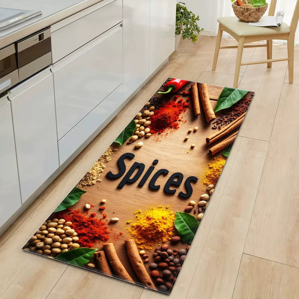 

VIKAMA Kitchen Corridor Floor Mat - Water And Oil Absorbent, Anti-Slip, Silaite Soft Pad Long Strip Carpet For Home Decoration