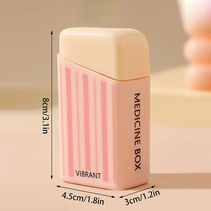 منظم حبوب السفر 7 شبكات صندوق حبوب مستقل عالي الجودة علبة حبوب دواء محمولة حاوية حامل حبوب فيتامين #6