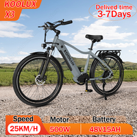 KOOLUX X3 Aluminum Alloy Electric Bike 500W Motor 48V15AH Lithium Battery Adult Electric Bicycle 26 Inch Tire Disc brake E-bike