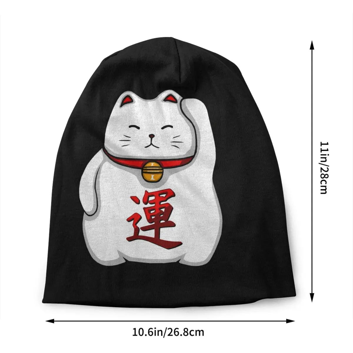 مخصص لطيف Maneki Neko محظوظ القط قبعة قبعة شتاء دافئ بونيه أوم القبعات موضة في الهواء الطلق التزلج بيني قبعات للرجال والنساء