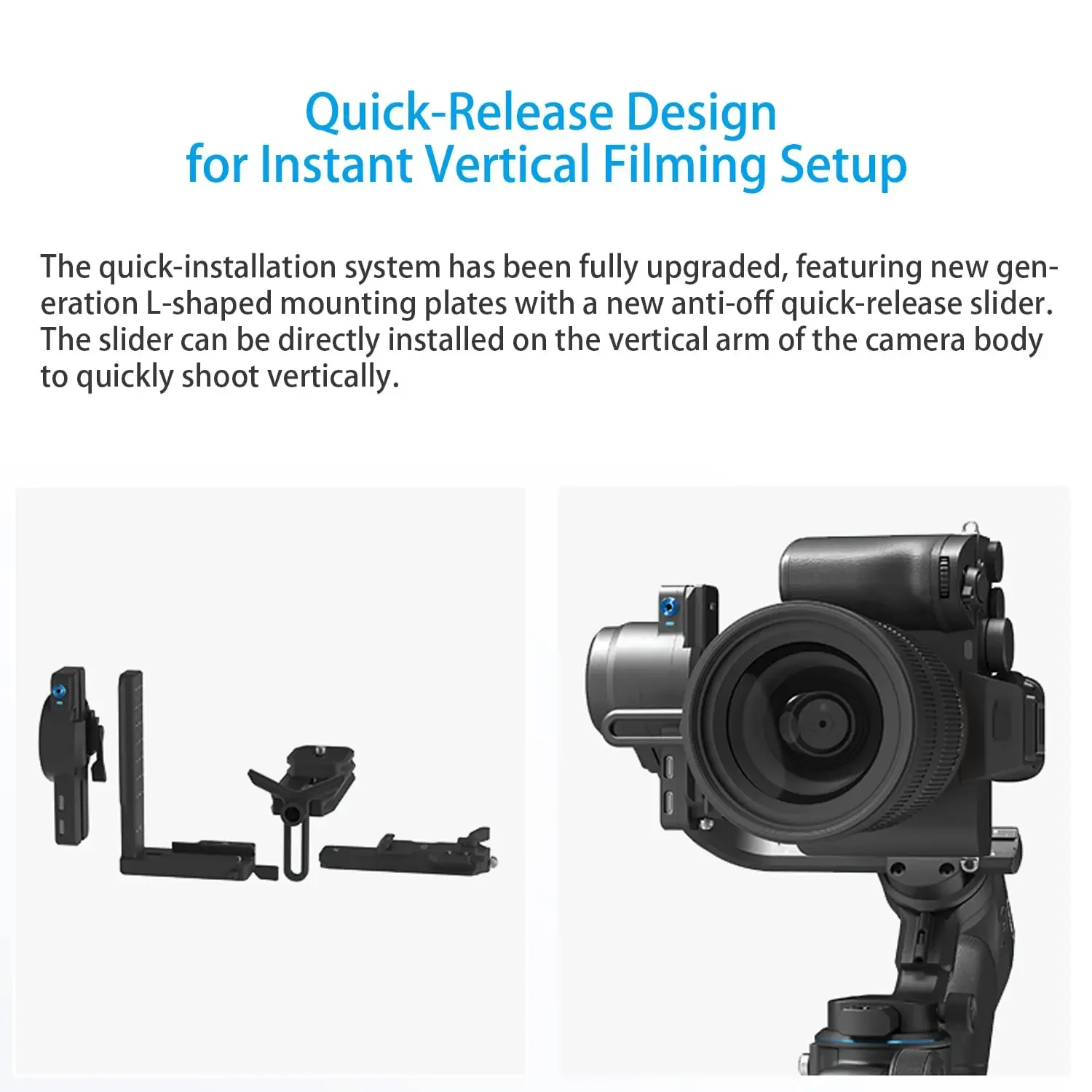 Feiyutech-Stabilisateur de caméra sans miroir Scorp 2 DSLR, capteur de suivi AI intégré, écran tactile 3 axes, prise de vue verticale, cardan