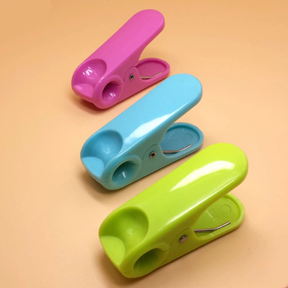 

10Pcs Pinch Clamp ABS Sealing Clip for Food Packaging and Garment Drying Light Green Snack Bag Clips Sealing Clips