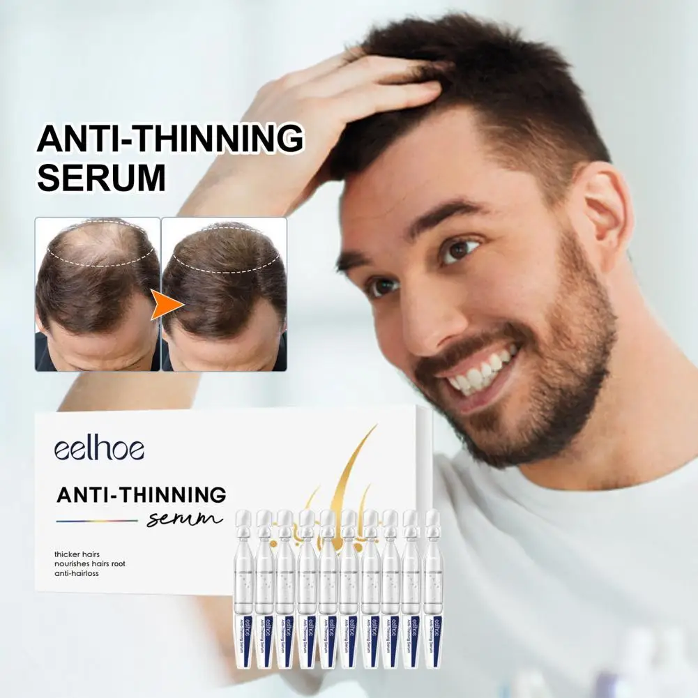 Hair Serum for Thinning Hair 10pcs 1.5ml Hair Anti-thinning Serum Repair Regrowth for Nourishing Lightweight for Tougher