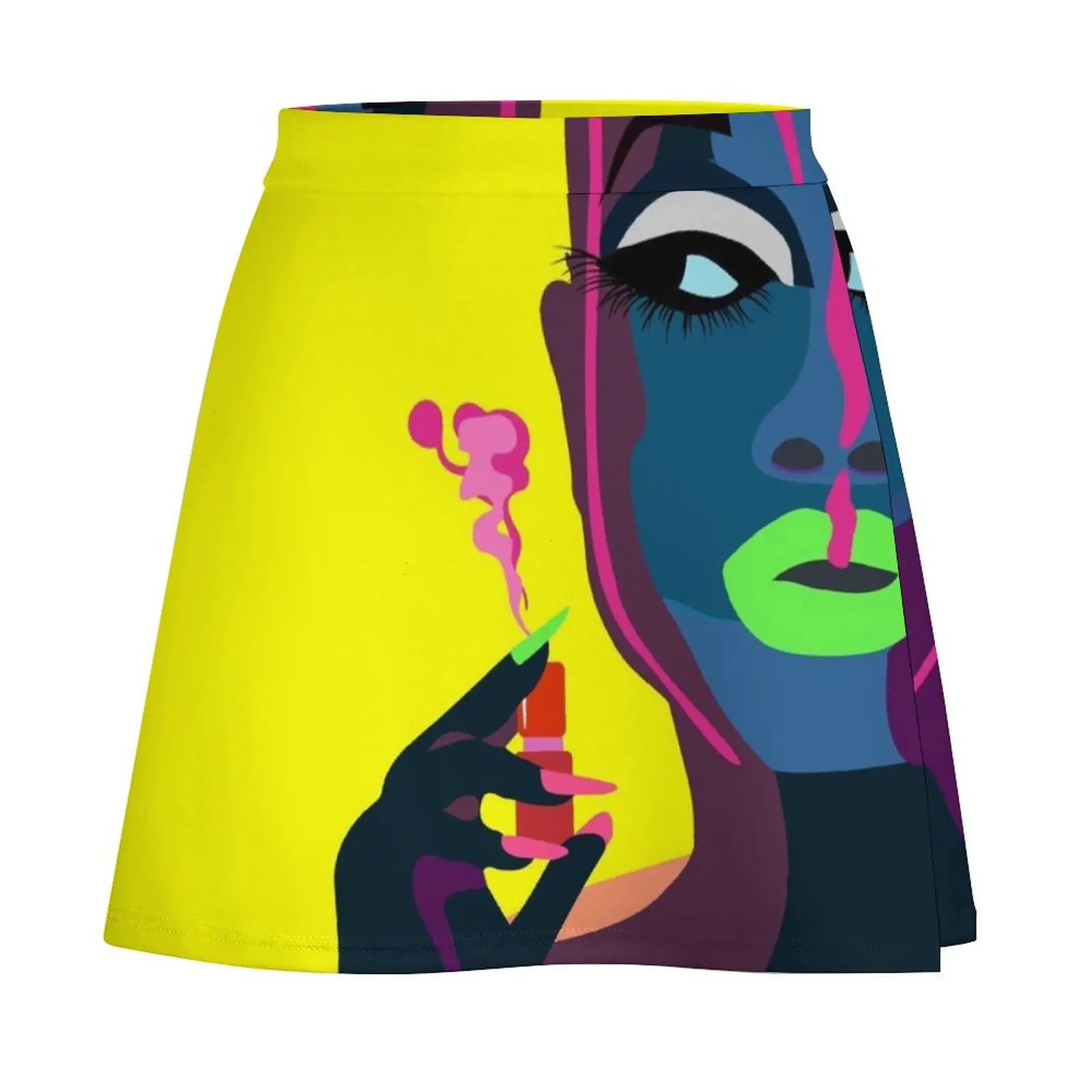 Bob The Drag Queen Neon Vector Mini Skirt womens skirts short skirt night club outfits dress women summer Mini Skirt