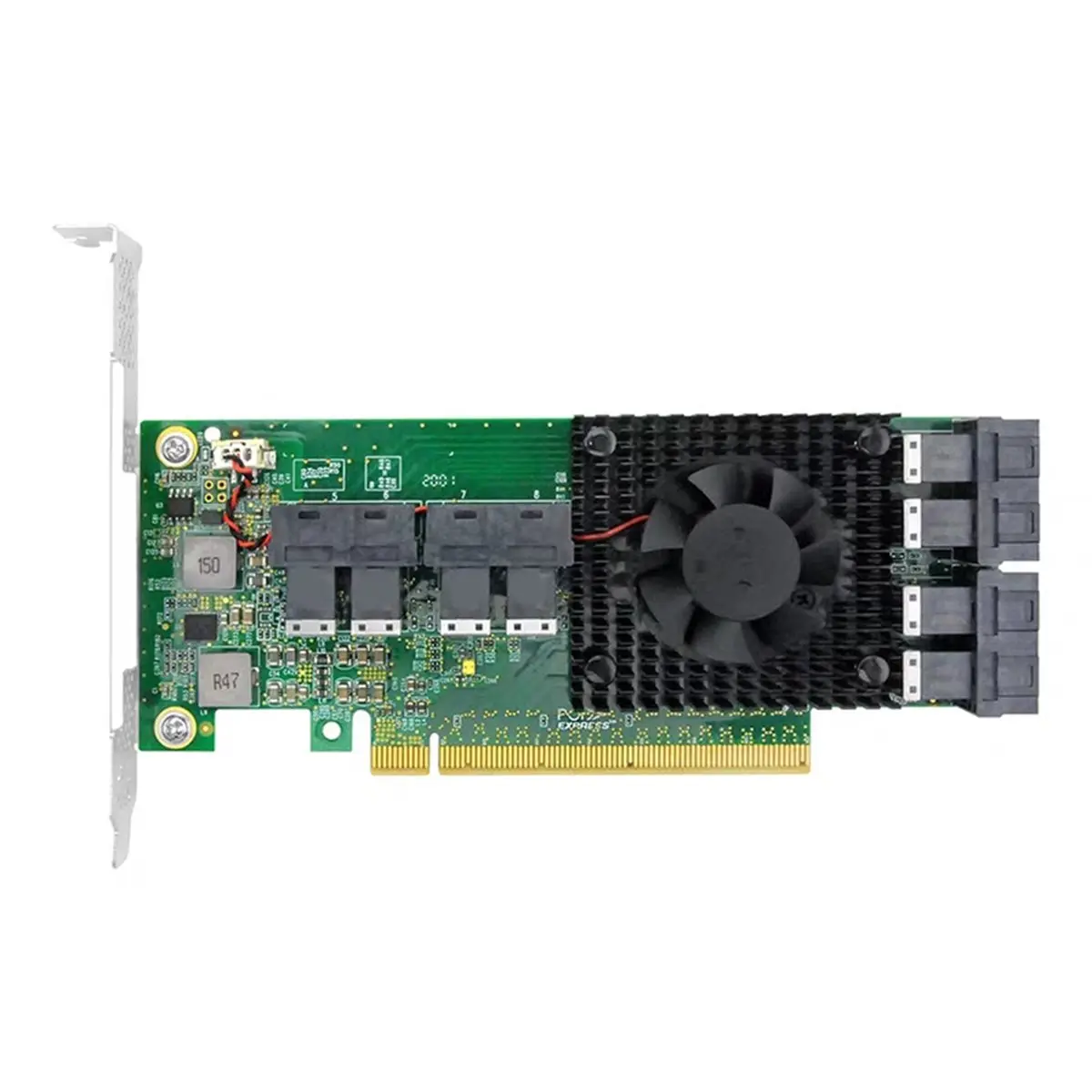 [VALUE PACK]PLX8749-8I 8-Port U.2 Adapter Card PCIex16 Solid-State SSD Expansion Card PCIe to U.2 SFF-8643 NVMe Expansion Card