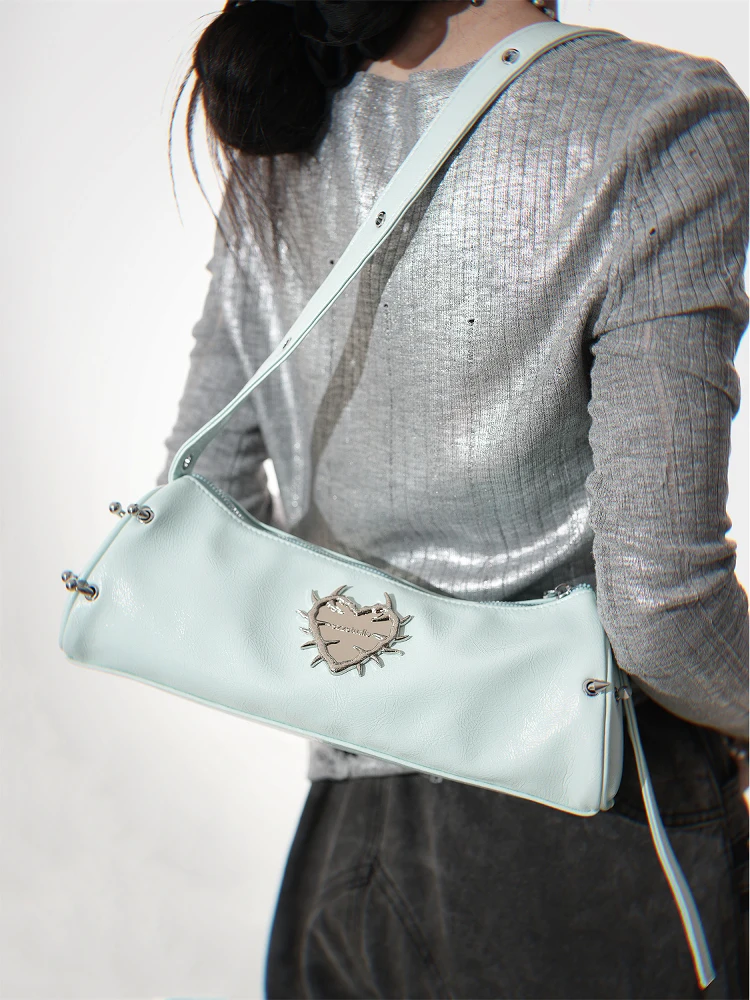 Original Design Shoulder Bag Spice Girl Sweet Cool Underarm Bags Y2K Heart of Thorns Underarm Baguette Crossbody Bag