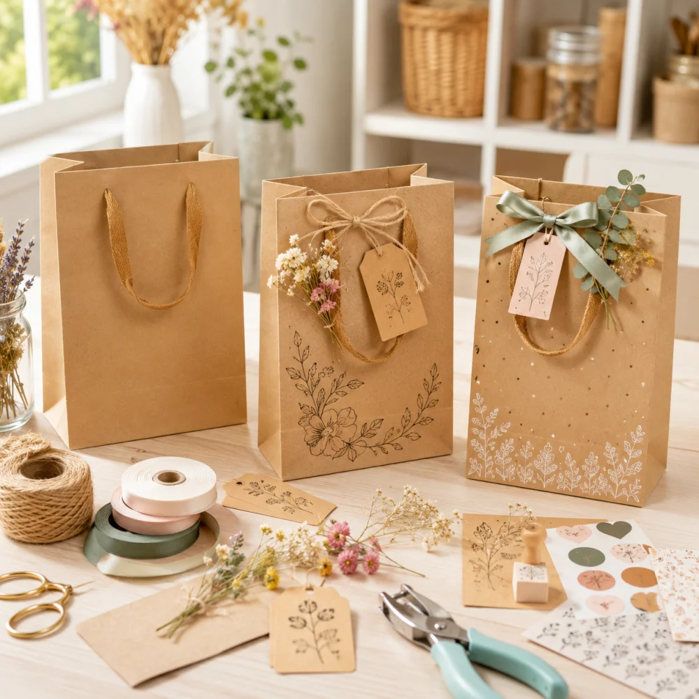 5/10/20/50 Stück Kraftpapier-Geschenktüten, Halloween, Schulanfang, Partys, Geburtstagsgeschenke, Jubiläen, Hochzeiten, Liebhaber – Detail 6