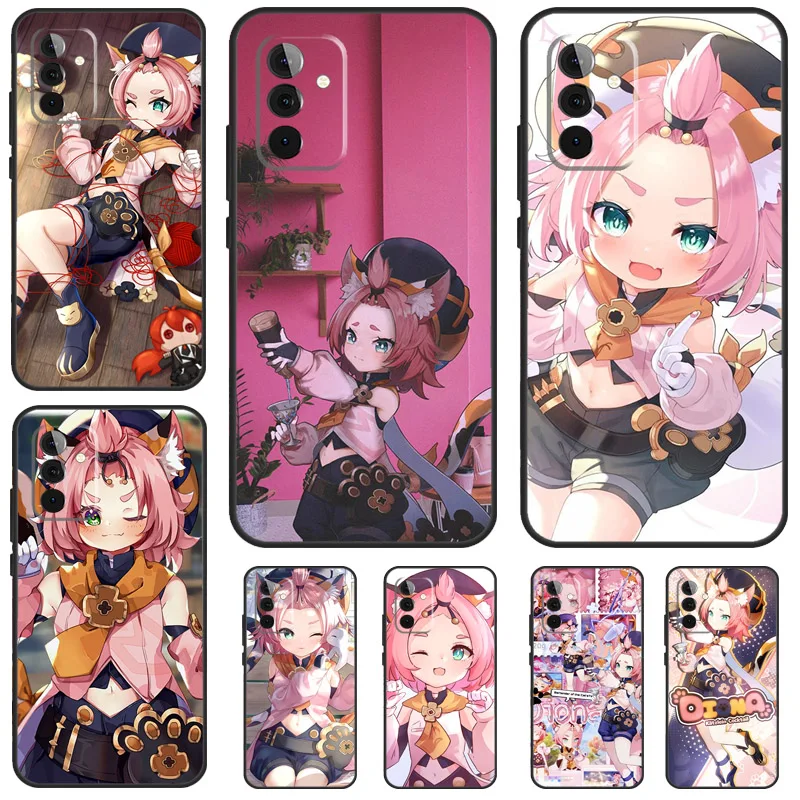 Diona Genshin Impact Case For Samsung Galaxy A52 A32 A22 A12 A14 A24 A34 A54 A53 A33 A13 A15 A25 A51 A71 Cover