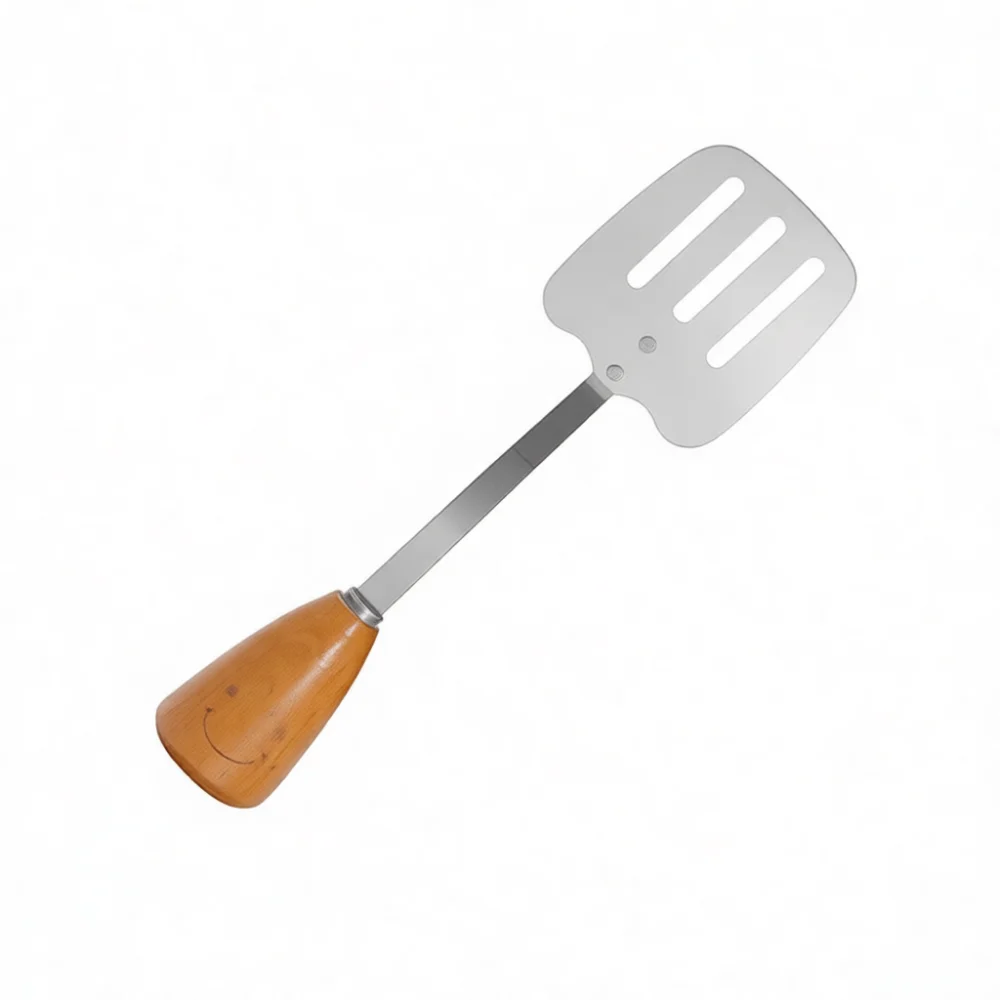 Kitchen Cooking Utensil Set Stainless Steel Wooden Handle Smiley Face Spatula Whisk Soup Spoon Fork Pizza Knife Gadget