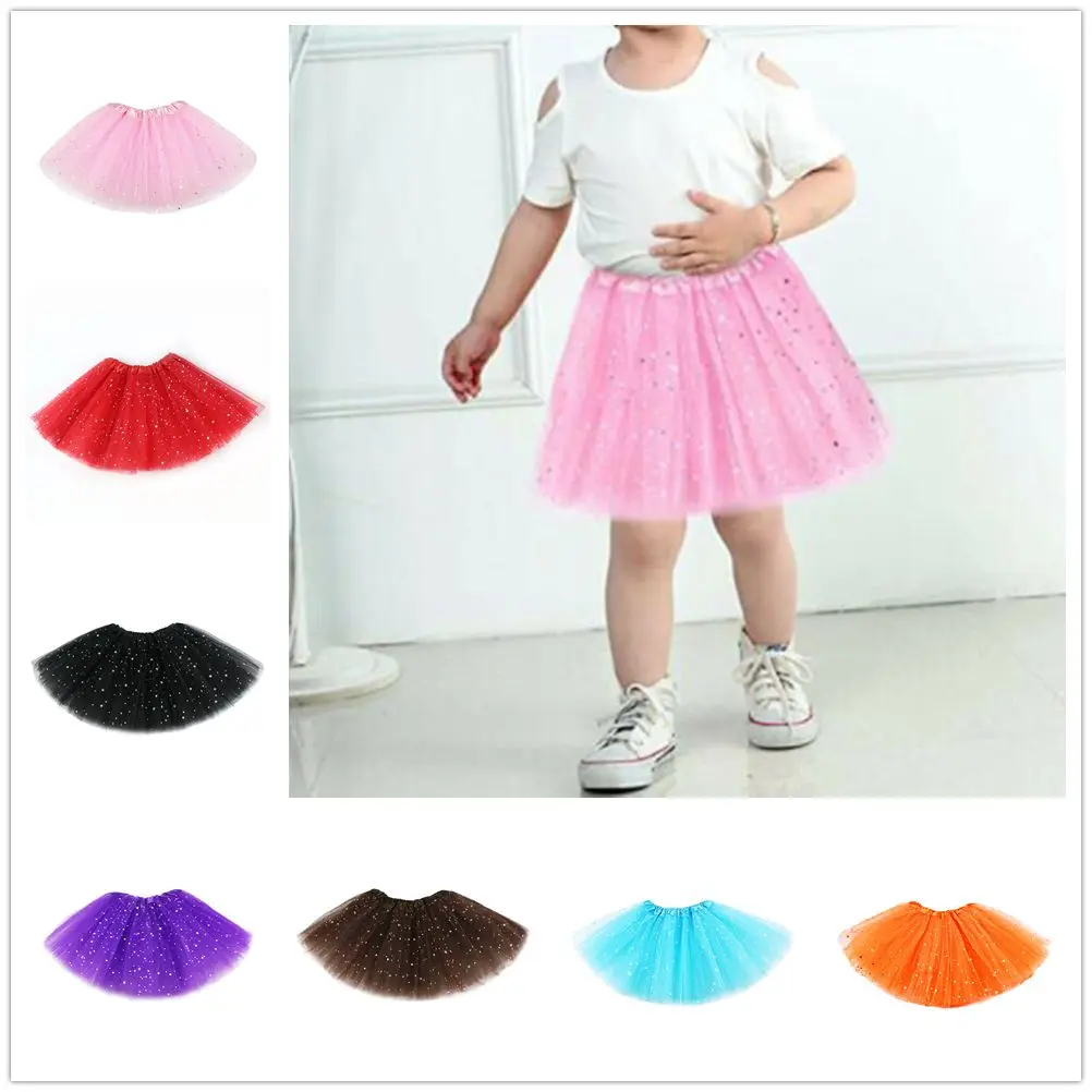 New Baby Girls Rainbow Tutu Skirt Ballerina Pettiskirt Fluffy Children Ballet Skirts For Party Dance Princess Girl Tulle Clothes