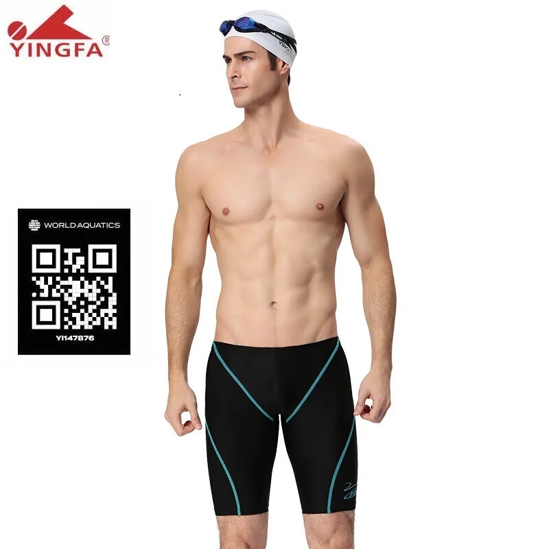 

Yingfa FINA одобренный мужской купальник для плавания, спортивный тренировочный купальник, быстросохнущий дышащий мужской купальный костюм, плотный бассейн для серфинга