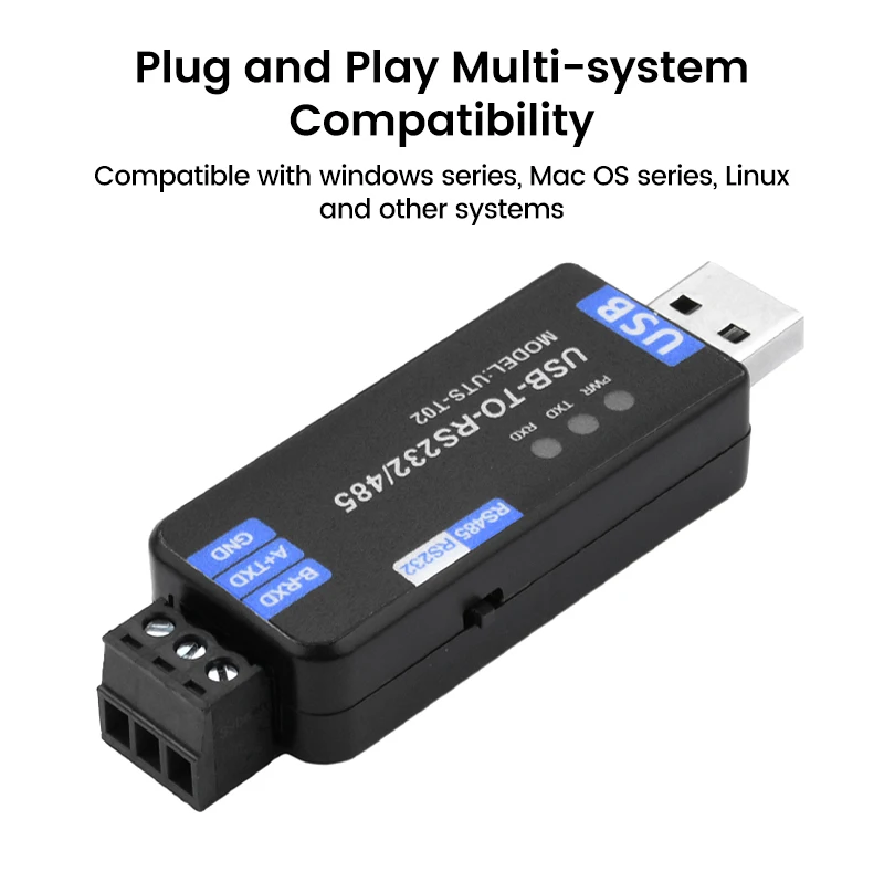 تيار مستمر 5 فولت USB إلى RS485/RS232 وحدة الاتصالات ثنائي الاتجاه نصف مزدوج محول الخط التسلسلي CH343G التوصيل والتشغيل