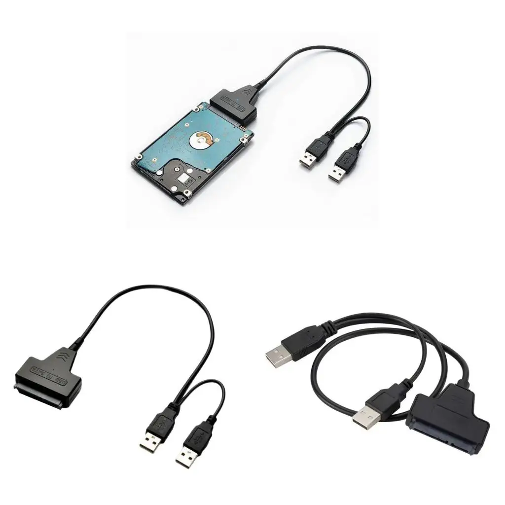 Portable SATAs to USB 2.0 Cable for 2.5