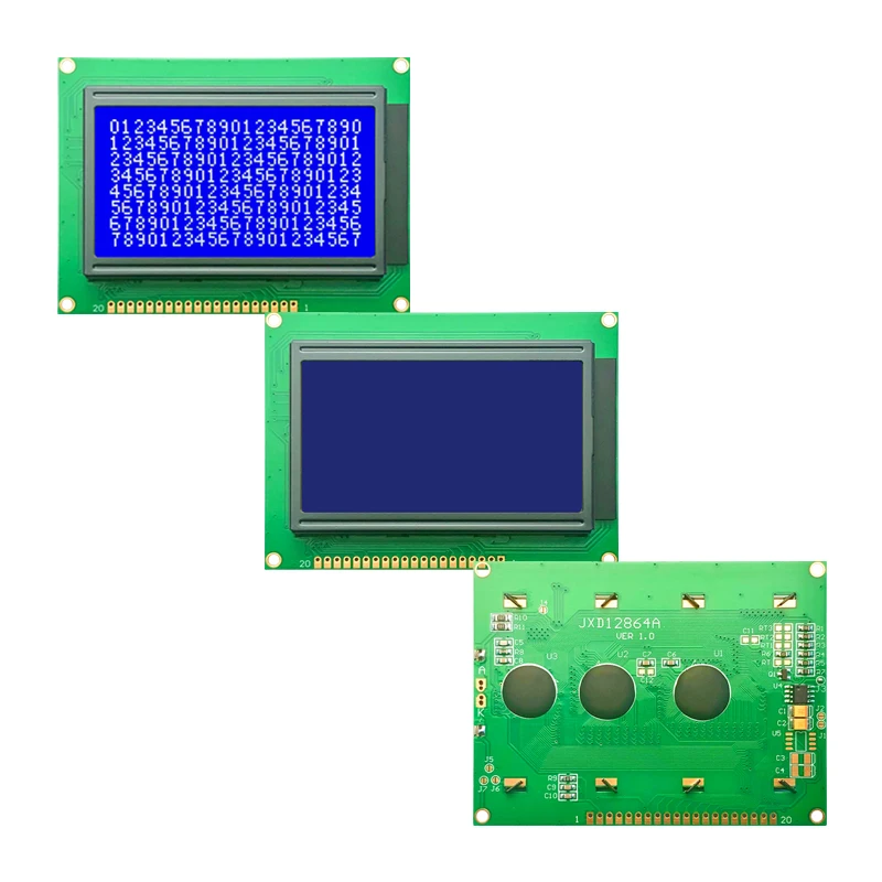 128x64A lcd display graphic lcd display 128*64 LCM module STN yellow green STN blue FSTN white background ks0107 control 5V 3.3V