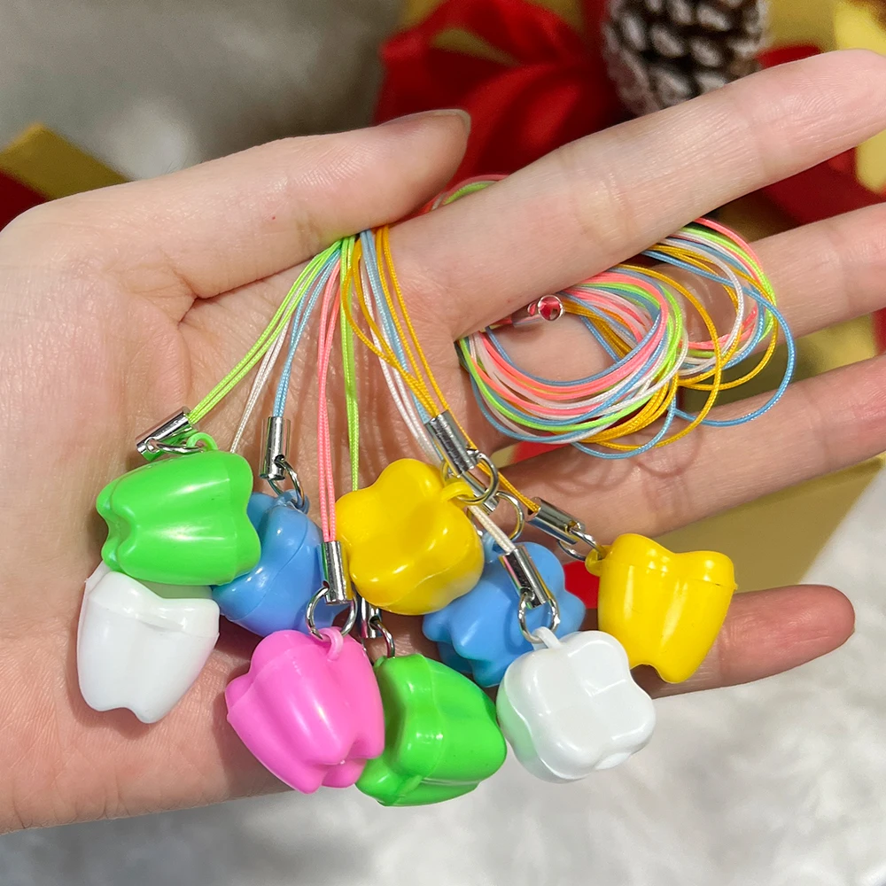 Caja de almacenamiento de dientes para bebés y niños, organizador colorido de 50 piezas, caja de dientes de leche, recuerdo para niños, soporte para recuerdo