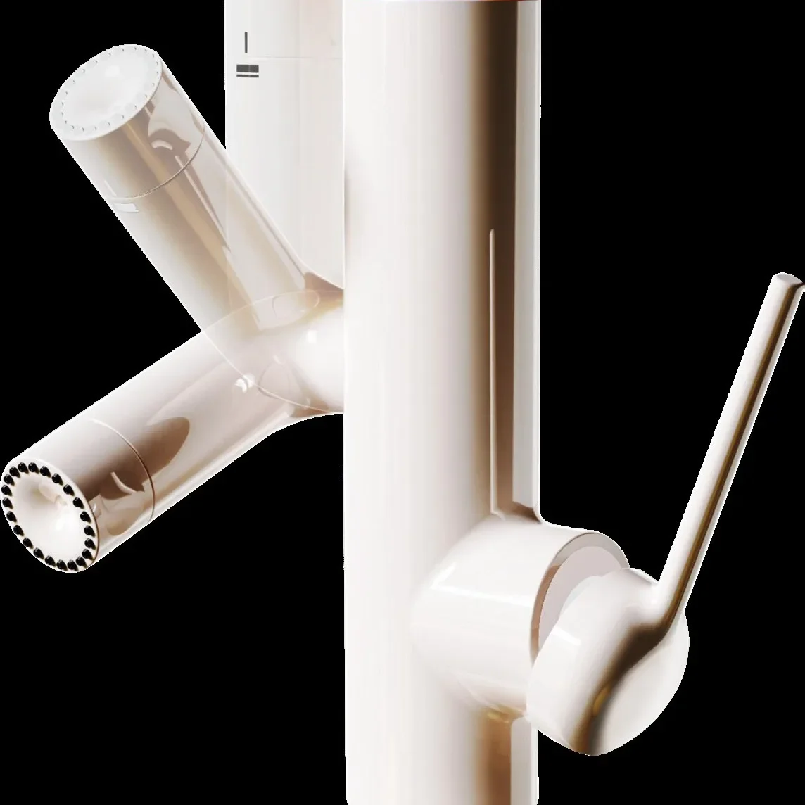 Pink Bathroom Basin Faucet with Digital Display Rotating Water Mixer Tap