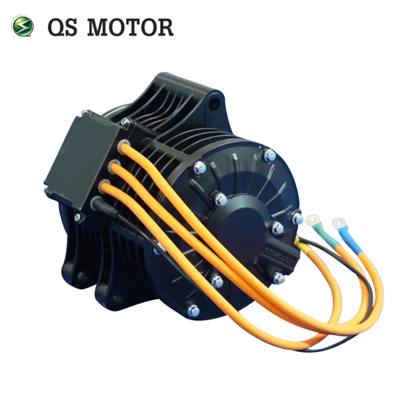 QS 138 70H 3000W V2 PMSM Mid-drive Motor For Electric Go-Kart ATV Motorcycle Dirt Bike With New Appearance Belt Design