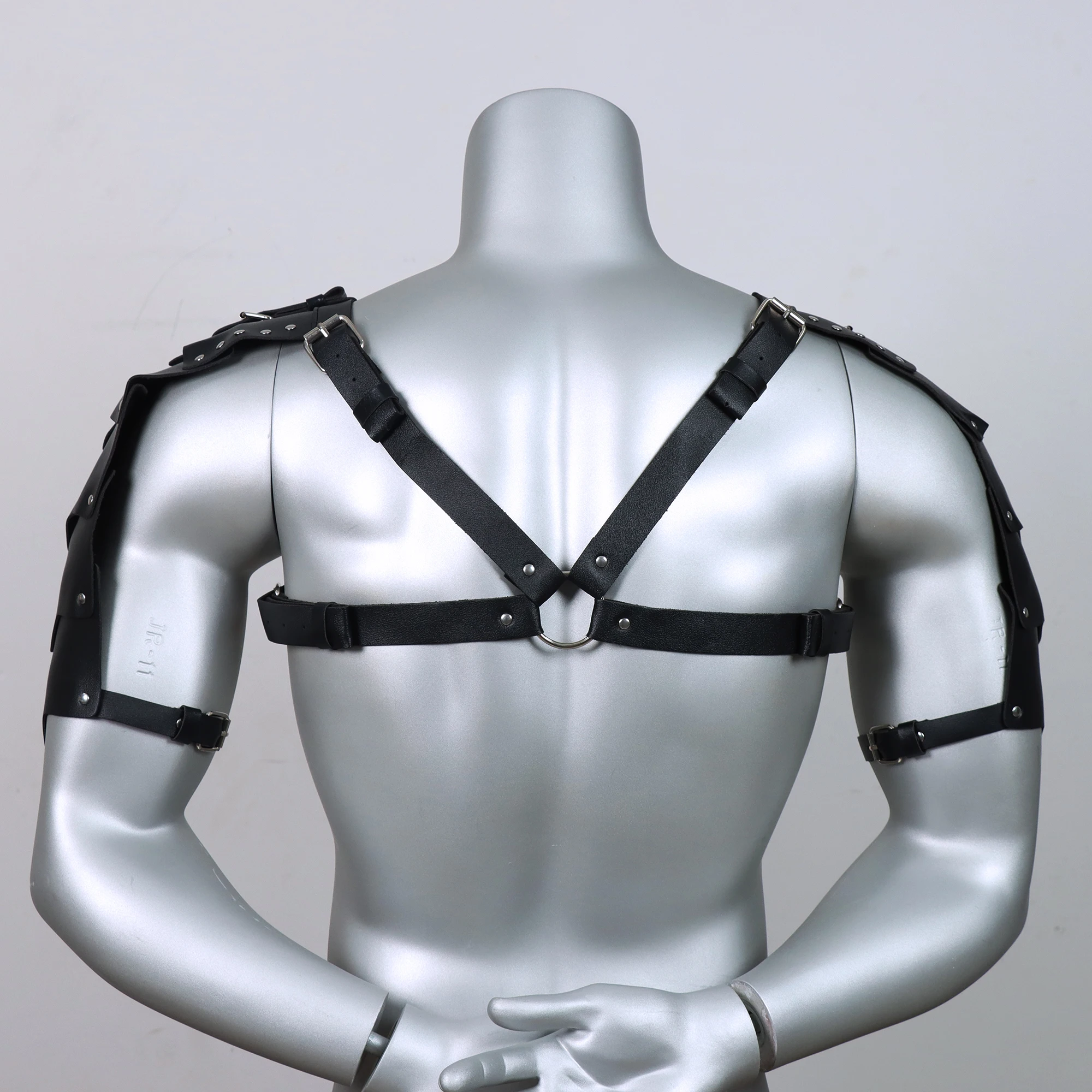 Men's Harness PU Leather Chest Belt Body Restraint Shoulder Straps Men Punk Club Clothing Costume Accessories