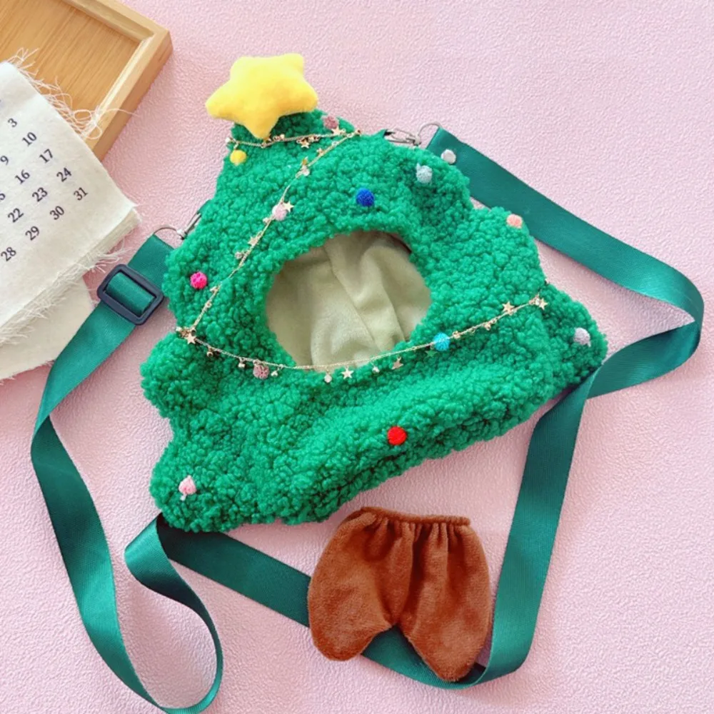 

Christmas Tree 20CM Cotton Doll Clothes Crossbody Replacement Stuffed Doll Clothes Suit Plush Changing Plush Toys Clothes
