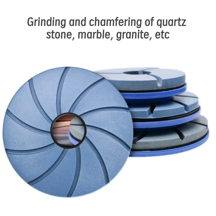 6-inch Chamfered Resin Stone GrindingTool, Marble Quartz Stone Slab Grinding and Polishing Tool