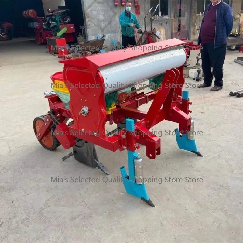 four-wheel double-row multi-functional corn fertilization seeder agricultural no-tillage rice planter hand-supported single