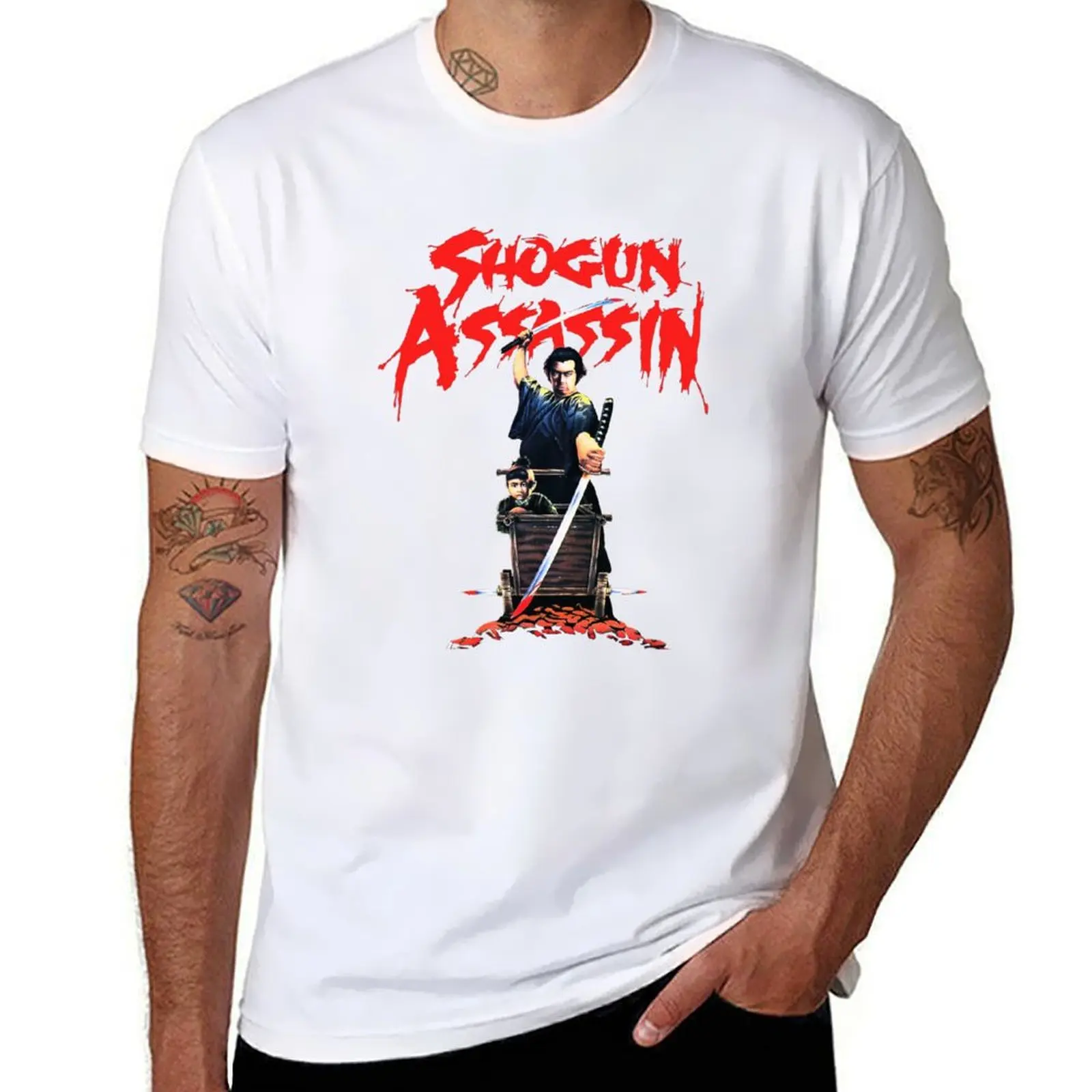 Shogun Assassin T-Shirt Outdoor Work Short Sleeve Top