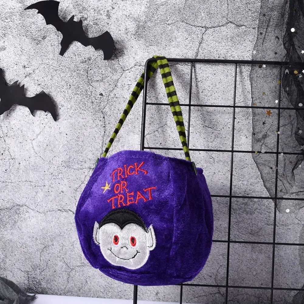 Kinder Zwarte Kat Elf Truc Of Traktatie Cadeau Tas Pompoen Handtas Halloween Snoepzak