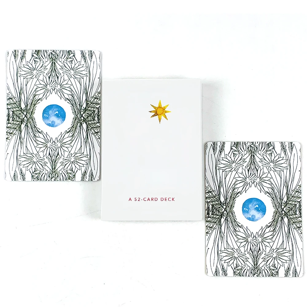 A 52pcs Oracle Cards Mental Healing Board Game For Beginners And Collectors,Family Gathering Divination Playing Card Game