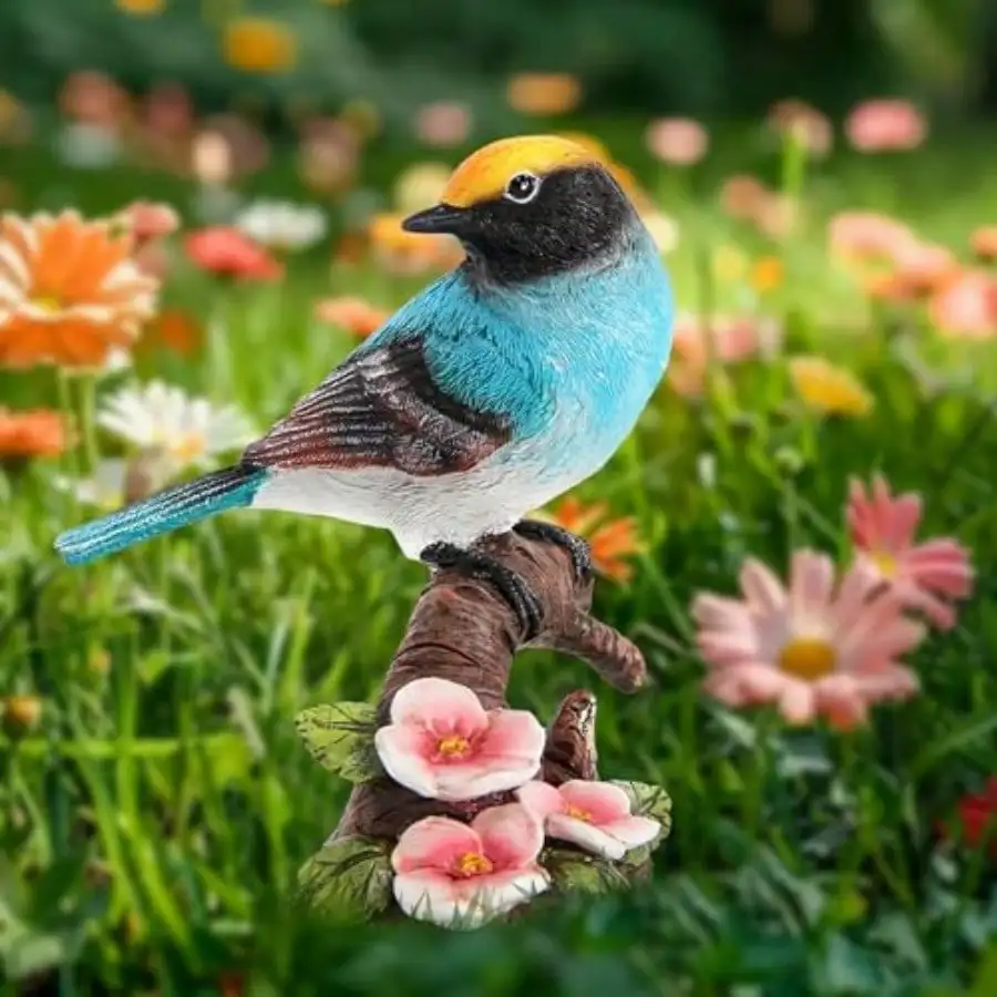 

Bird Statue Garden Decoration Cute Small Bird Stand Figurine Decor For Outdoor Patio Lawn Backyard Yard Porch Indoor Home Ornament Animal Bird Sculptures