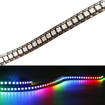 1-3M WS2812B WS2815 Led 스트립 144 픽셀/led/m 주소 지정 가능 IC 스마트 5050 RGB led 스트립 조명 IP30/IP65/IP67 DC5V/12V