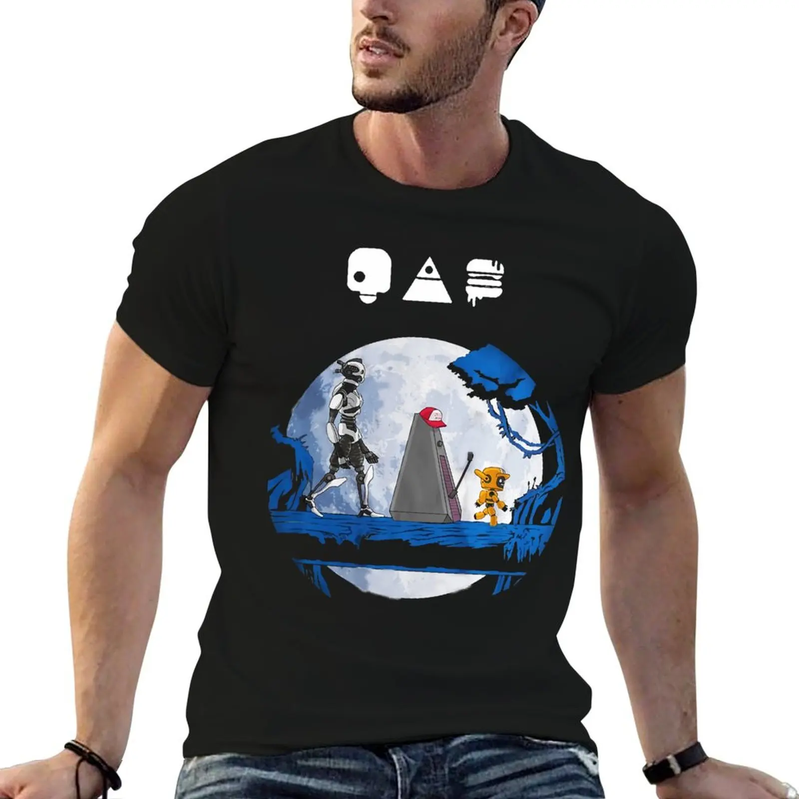 Love Death And Robots Three Robots T-Shirt graphic t shirts oversized t shirt summer tops T-shirt men