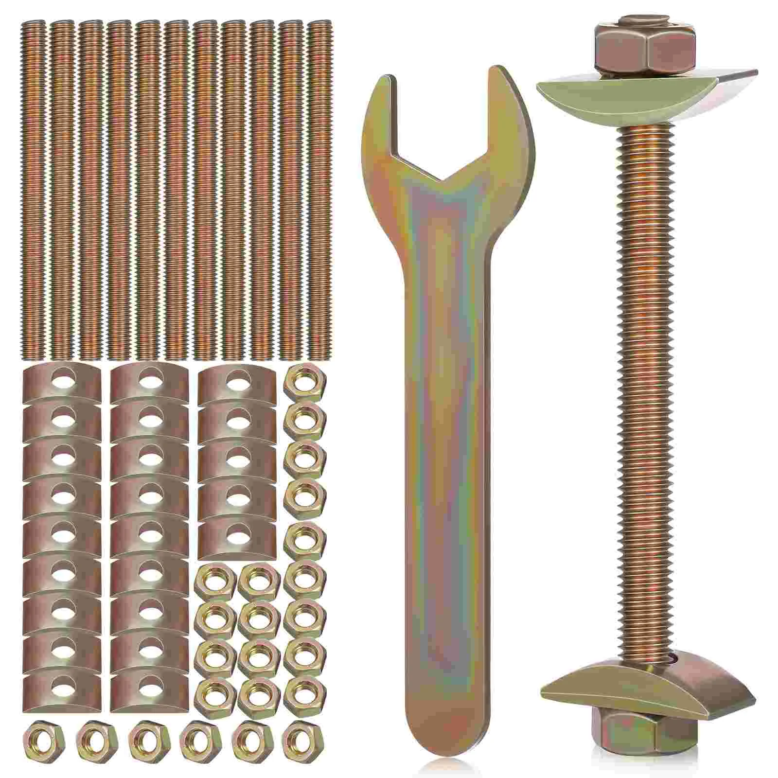 

12 Sets Countertop Connecting Bolts Table Joint Connectors Fasteners Coffee Lift Hardware Cabinet Bed Frame