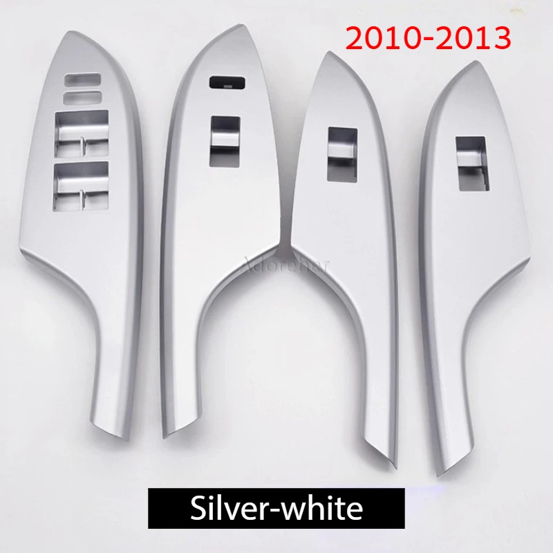 4 Uds para Toyota Corolla 2010 2011 2012 2013 marco de cubierta de Panel de interruptor de Control de elevación de ventana eléctrica